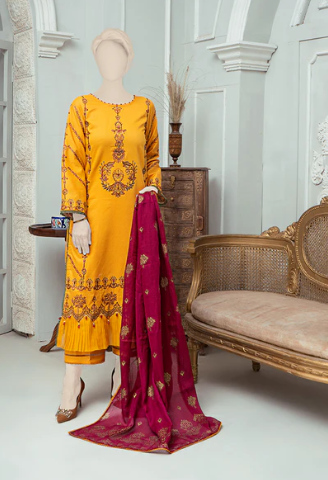 HUMDUM SEHAR COLLECTION-EMBROIDERED SELF JACQUARD -SH-09