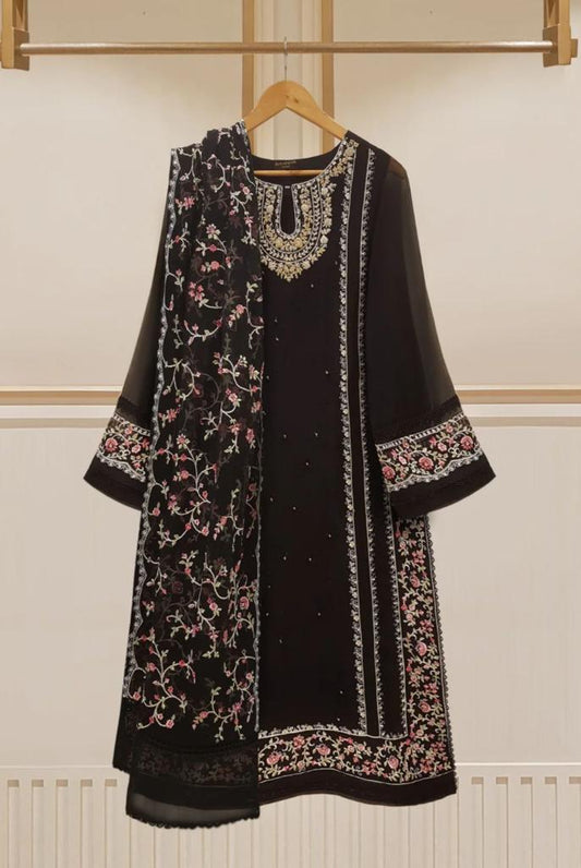 AGHA NOOR 3 PIECE - EMBROIDERED CHIFFON SUIT S108518