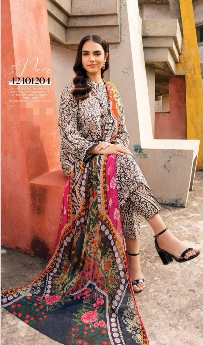 NISHAT EMBROIDERED LAWN