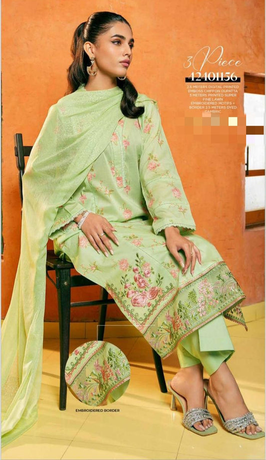 NISHAT EMBROIDERED LAWN