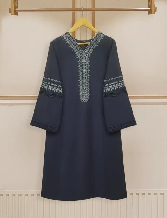 AGHA NOOR 1 PIECE - EMBROIDERED COTTON SHIRT