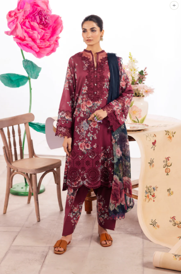 IZNIK DL-04 PRINTED LAWN