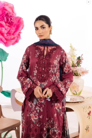 IZNIK DL-04 PRINTED LAWN