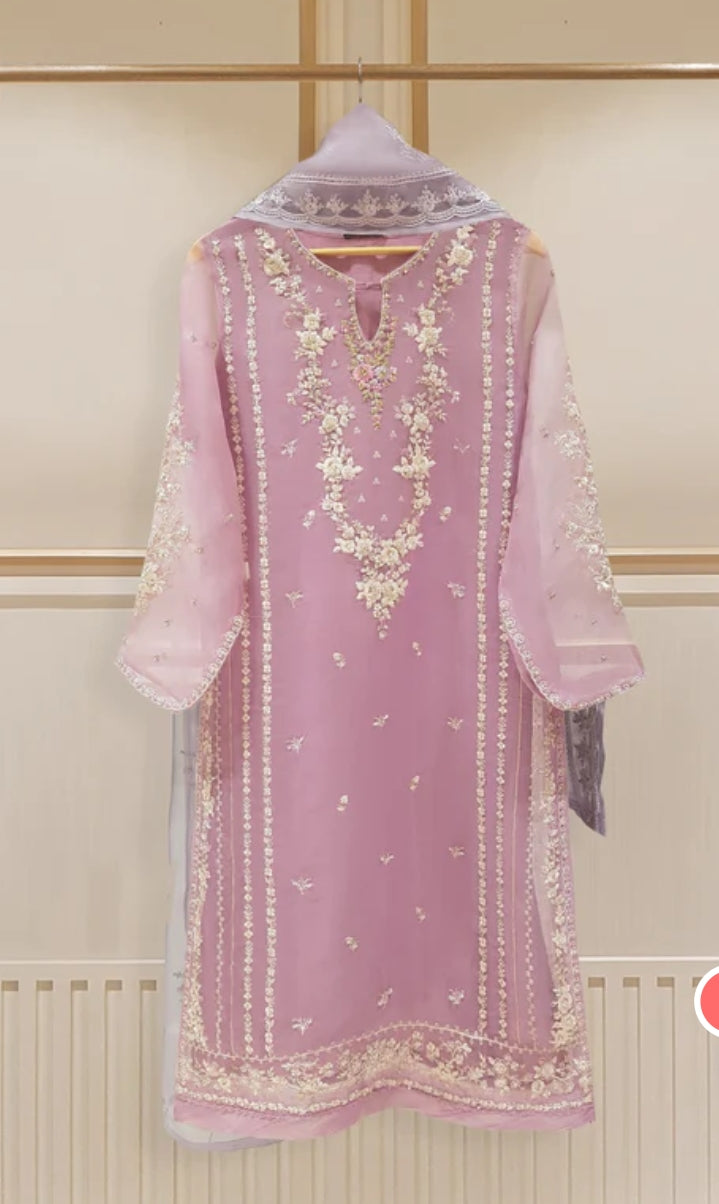 AGHA NOOR THREE PIECE PURE ORGANZA