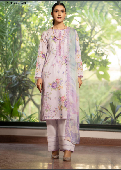 MISHAAL EMBROIDERED LAWN