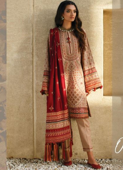 Baroque Embroidered Khaddar 04- JULEP