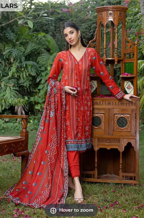 GUL AHMED 3PC Lawn Unstitched Digital Printed Suit CL-32218