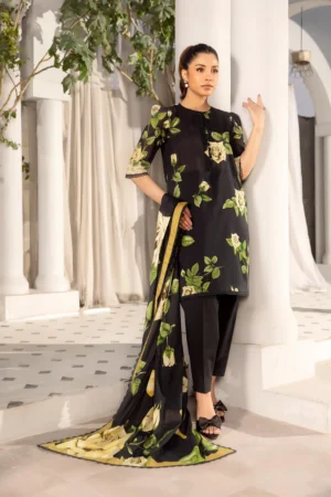 MARIA. B. 3 Pc Unstitched Printed Lawn Suit | MB-ELHV1-07