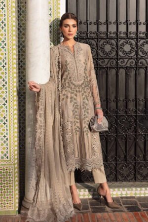 MARIA. B. 3 Piece Unstitched Embroidered Lawn Suit | D-2503A