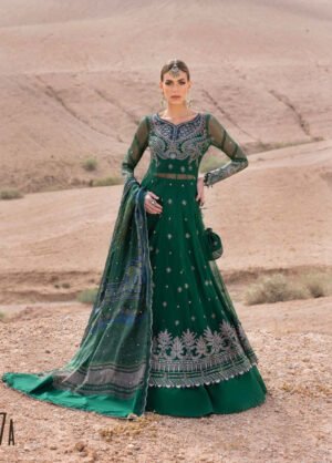 MARIA. B. 3 Piece Unstitched Embroidered Net Suit