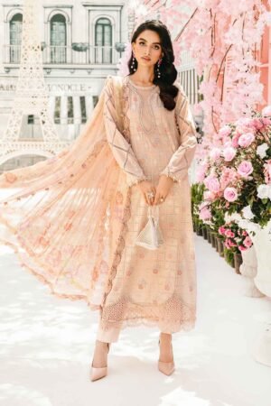 MARIA. B. 3 Piece Unstitched Embroidered Lawn Suit | MPT-2601-A