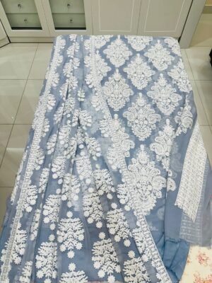 BRANDS GALLERIA 3-PIECE CHIFFON UNSTITCDHED DRESS