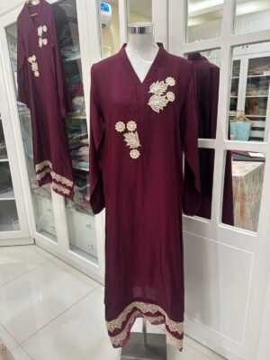 Deep wine kurta