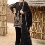 MARIA B 3 Piece Unstitched Printed Linen Suit | MPT-2403-B
