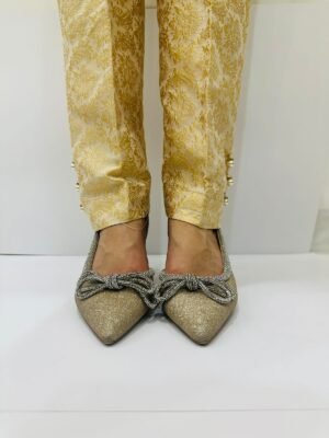 BRANDS GALLERIA EMBROIDERED STITCHED TROUSER