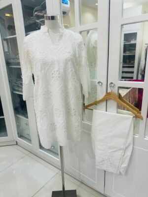 BRANDS GALLERIA CHIKANKARI STITCHED DRESS