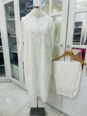 BRANDS GALLERIA CHIKANKARI STITCHED DRESS
