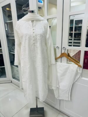 BRANDS GALLERIA CHIKANKARI STITCHED DRESS