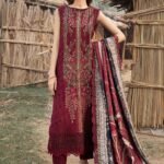 MARIA B 3 Piece Unstitched Printed Linen Suit
