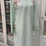 Agha Noor embroidered lawn stitched shirt in large and XL sizes – elegant Pakistani embroidered dress for women in UAE