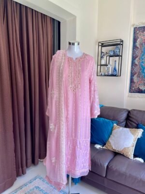 AGHA NOOR 3-PIECE EMBROIDERED CHIFFON