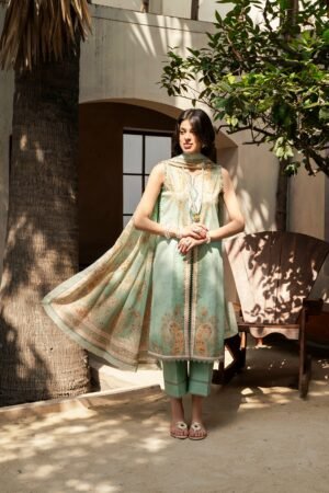 FIRDOS Printed - Lawn - 3pc - D146 - MINTAYA