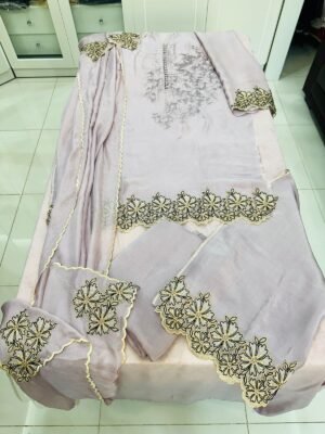 BRANDS GALLERIA EXCLUSIVE THREE PIECE PURE TUSSEL SILK DRESS