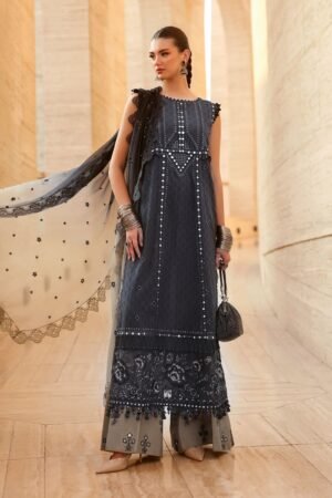 MARIA. B. 3 Piece Unstitched Embroidered Jacquard Lawn Suit