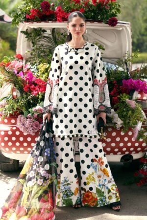 MARIA. B.  3 Piece Unstitched Lawn Suit MPT-3008-B