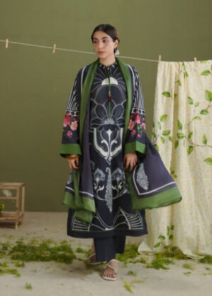 ZARA SHAHJAHAN Unstitched Printed Lawn 3 Piece Suit CZS26PS ZCB-26 10 B - Summer Collection