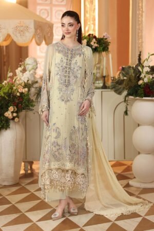 MARIA. B. 3 Piece Unstitched Embroidered Chiffon Suit