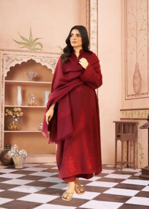 EL BELLARA Mehroo Embroidered 3pcs Stitched Dress